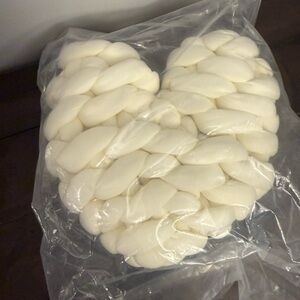 Heart-Shaped Braided bath Pillow
